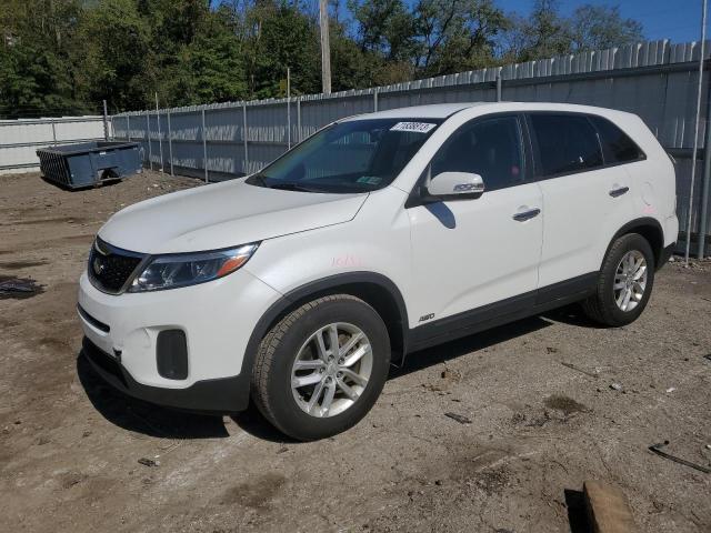 5XYKTCA6XEG500642 - 2014 KIA SORENTO LX WHITE photo 1