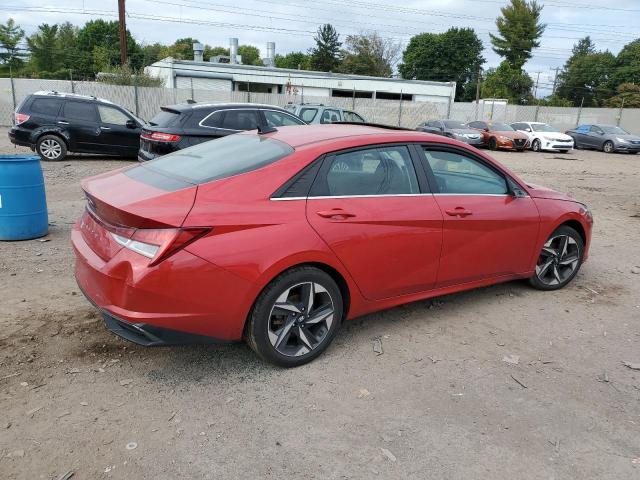 5NPLN4AGXMH036983 - 2021 HYUNDAI ELANTRA SEL RED photo 3