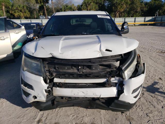 1FM5K8ARXGGC35899 - 2016 FORD EXPLORER POLICE INTERCEPTOR WHITE photo 5