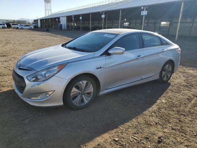 KMHEC4A47FA124898 - 2015 HYUNDAI SONATA HYBRID SILVER photo 1