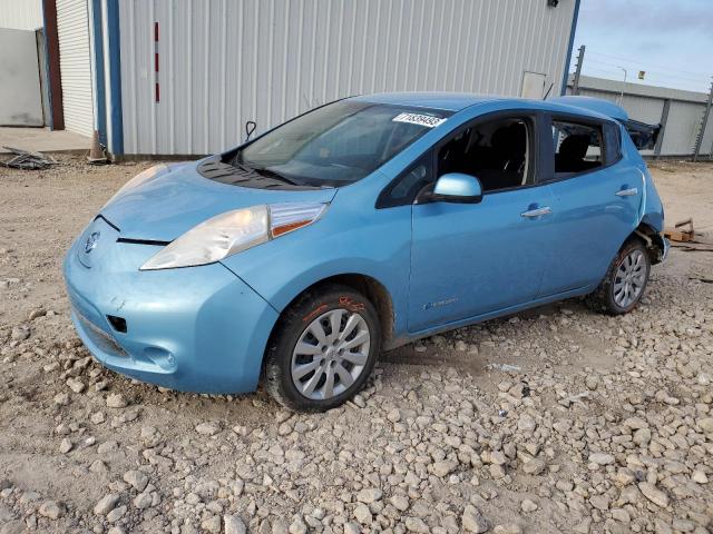 1N4AZ0CP7FC314549 - 2015 NISSAN LEAF S BLUE photo 1