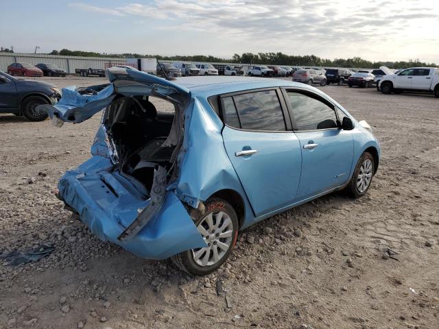 1N4AZ0CP7FC314549 - 2015 NISSAN LEAF S BLUE photo 3