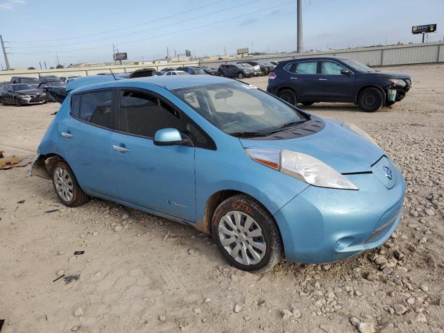 1N4AZ0CP7FC314549 - 2015 NISSAN LEAF S BLUE photo 4