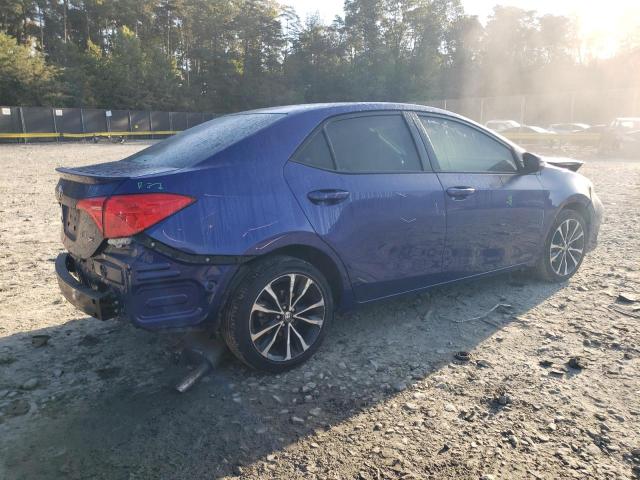 2T1BURHE5KC135016 - 2019 TOYOTA COROLLA L BLUE photo 3