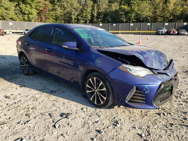 2T1BURHE5KC135016 - 2019 TOYOTA COROLLA L BLUE photo 4