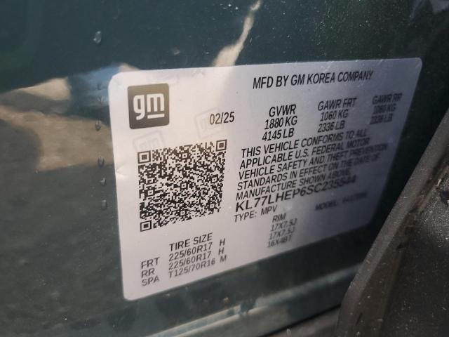 KL77LHEP6SC235544 - 2025 CHEVROLET TRAX 1LT 绿色 照片 14