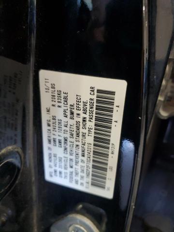 1HGCP2F70CA042015 - 2012 HONDA ACCORD EX BLACK photo 12