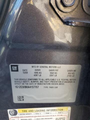 1G1ZC5EB8A4157767 - 2010 CHEVROLET MALIBU 1LT BROWN photo 12