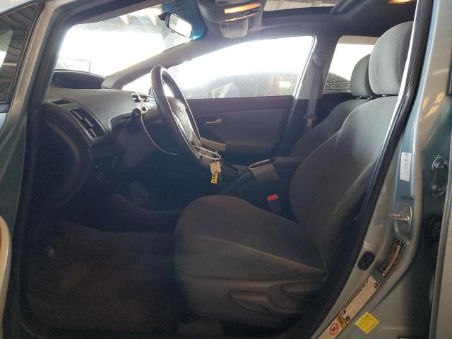 JTDKN3DU3C1545424 - 2012 TOYOTA PRIUS TURQUOISE photo 7