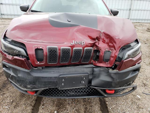 1C4PJMBX7LD527415 - 2020 JEEP CHEROKEE TRAILHAWK BURGUNDY photo 11