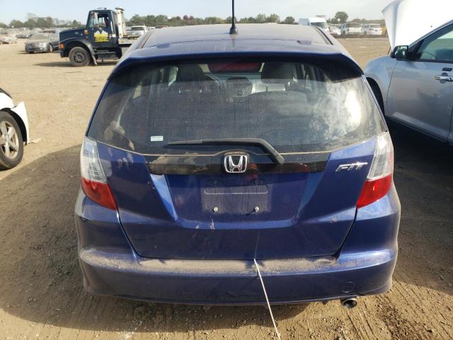 JHMGE8H47AS025746 - 2010 HONDA FIT SPORT BLUE photo 6