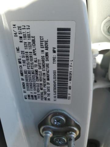 5J8TB3H54FL000455 - 2015 ACURA RDX TECHNOLOGY WHITE photo 12