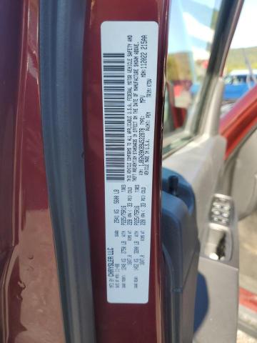 1J8GN28K89W522878 - 2009 JEEP LIBERTY SPORT MAROON photo 12