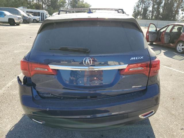 5FRYD4H8XFB005823 - 2015 ACURA MDX ADVANCE BLUE photo 6