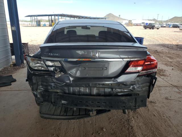 2HGFB2F94FH501307 - 2015 HONDA CIVIC EXL GRAY photo 6