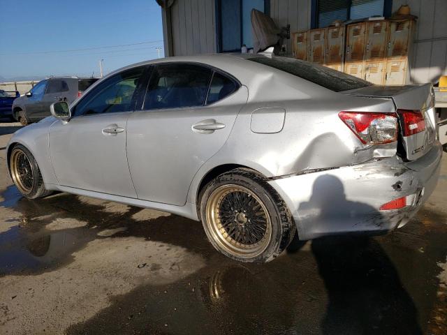 JTHBK262785076299 - 2008 LEXUS IS 250 SILVER photo 2