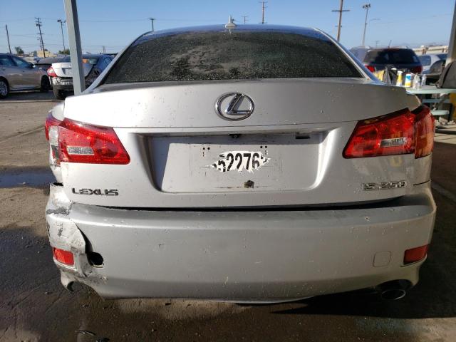 JTHBK262785076299 - 2008 LEXUS IS 250 SILVER photo 6