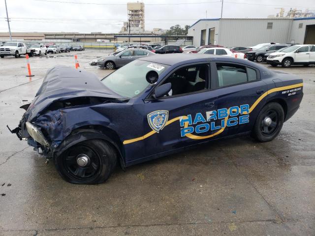 2C3CDXAT2EH357870 - 2014 DODGE CHARGER POLICE BLUE photo 1