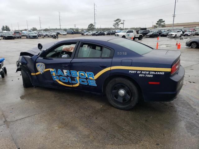 2C3CDXAT2EH357870 - 2014 DODGE CHARGER POLICE BLUE photo 2