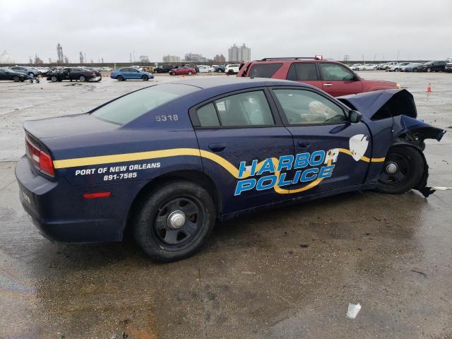 2C3CDXAT2EH357870 - 2014 DODGE CHARGER POLICE BLUE photo 3