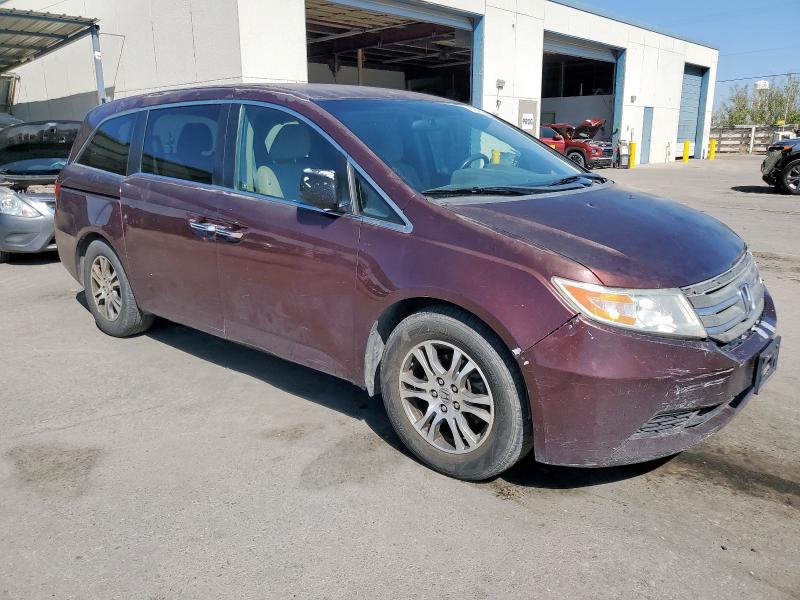 5FNRL5H48BB100872 - 2011 HONDA ODYSSEY EX BURGUNDY photo 4