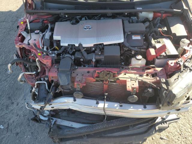 JTDKARFP8K3106552 - 2019 TOYOTA PRIUS PRIM ბურგუნდია ფოტო 11