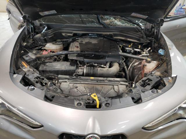 ZASFAKNN2J7C02720 - 2018 ALFA ROMEO STELVIO TI SPORT GRAY photo 12