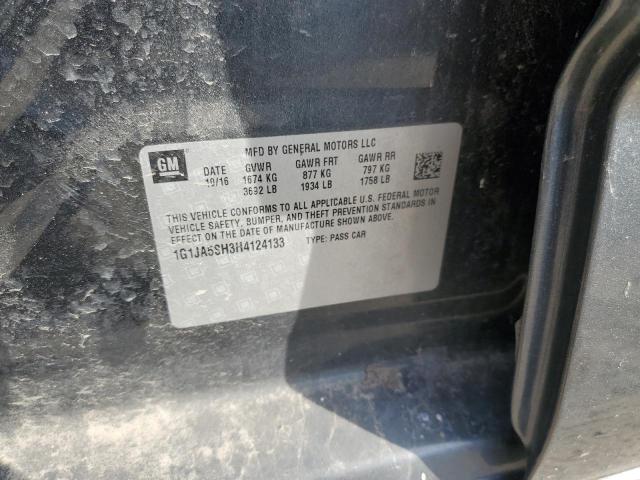 1G1JA5SH3H4124133 - 2017 CHEVROLET SONIC LS 灰色 照片 12