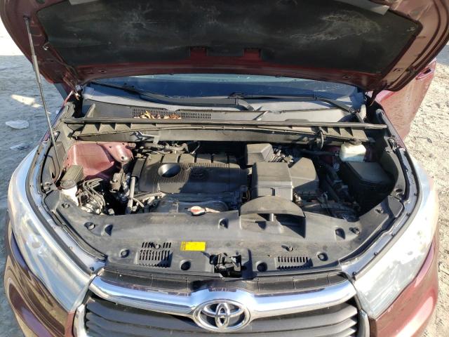 5TDZARFH6GS019519 - 2016 TOYOTA HIGHLANDER LE BURGUNDY photo 12