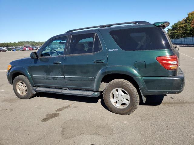 5TDBT48A02S117341 - 2002 TOYOTA SEQUOIA LIMITED GREEN photo 2