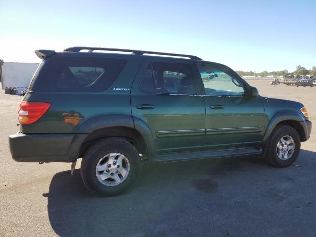 5TDBT48A02S117341 - 2002 TOYOTA SEQUOIA LIMITED GREEN photo 3