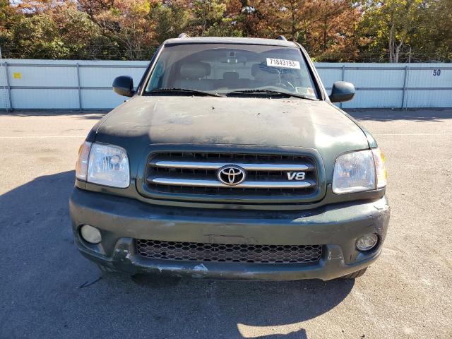 5TDBT48A02S117341 - 2002 TOYOTA SEQUOIA LIMITED GREEN photo 5