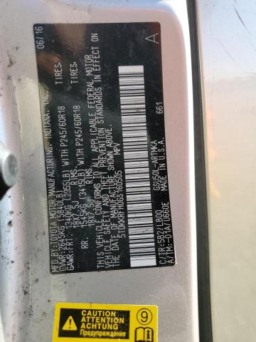 5TDKKRFH0GS160505 - 2016 TOYOTA HIGHLANDER XLE Marrón foto 14