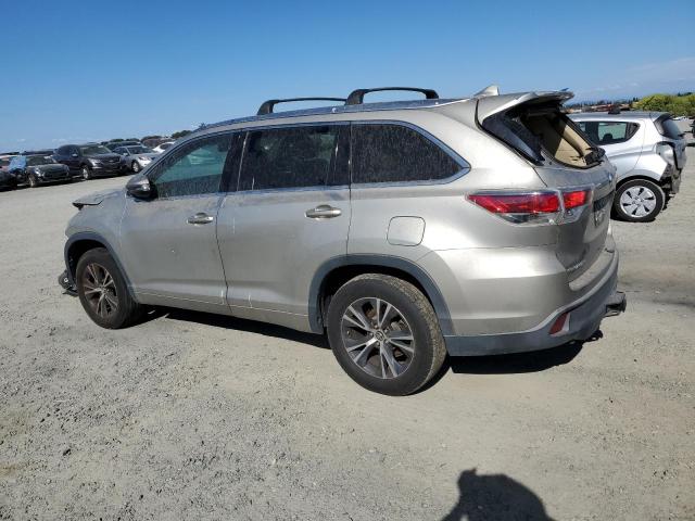 5TDKKRFH0GS160505 - 2016 TOYOTA HIGHLANDER XLE Marrón foto 2