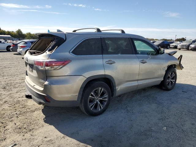 5TDKKRFH0GS160505 - 2016 TOYOTA HIGHLANDER XLE Marrón foto 3