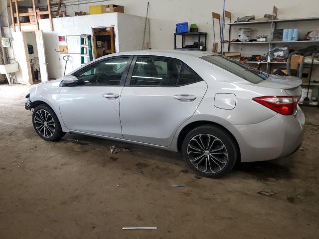 5YFBURHE2FP185958 - 2015 TOYOTA COROLLA L SILVER photo 2