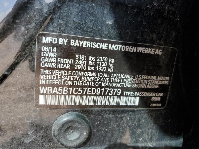 WBA5B1C57ED917379 - 2014 BMW 535 I GRAY photo 12