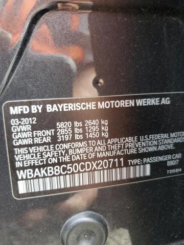 WBAKB8C50CDX20711 - 2012 BMW 750 LI BLACK photo 12