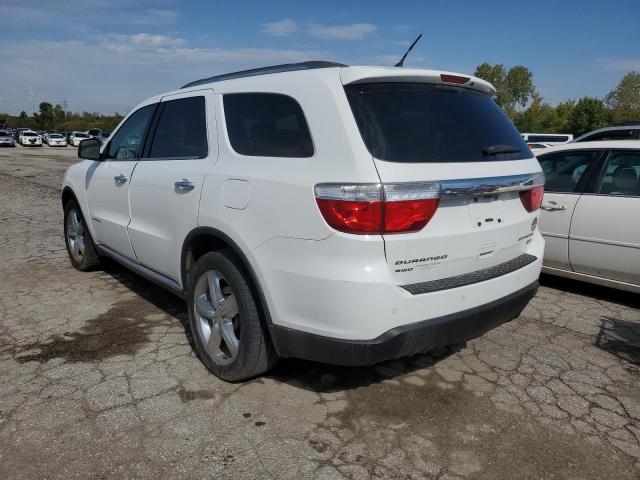 1C4RDJEG4DC651322 - 2013 DODGE DURANGO CITADEL WHITE photo 2