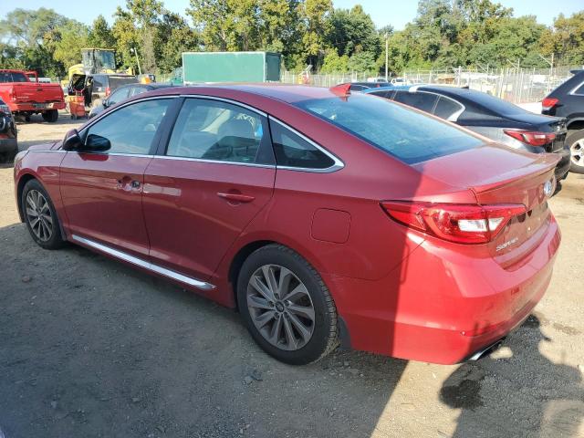 5NPE34AF5HH587589 - 2017 HYUNDAI SONATA SPORT RED photo 2