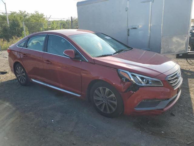 5NPE34AF5HH587589 - 2017 HYUNDAI SONATA SPORT RED photo 4