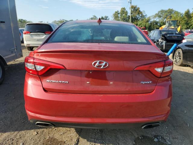 5NPE34AF5HH587589 - 2017 HYUNDAI SONATA SPORT RED photo 6
