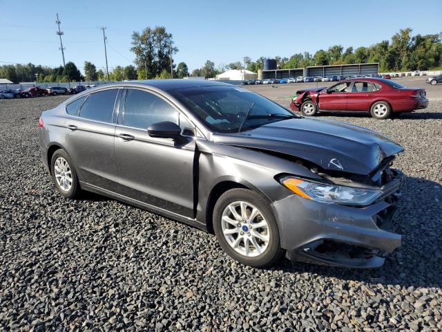 3FA6P0G74HR113816 - 2017 FORD FUSION S GRAY photo 4