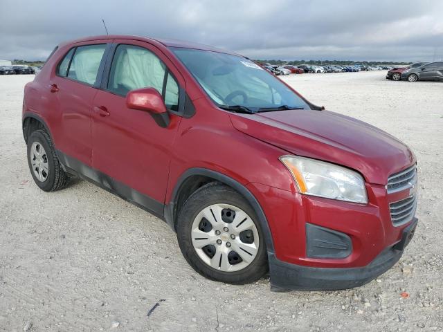 KL7CJKSB4FB259749 - 2015 CHEVROLET TRAX LS BURGUNDY photo 4