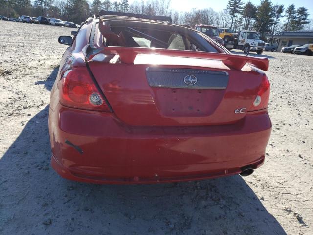 JTKDE177550051943 - 2005 TOYOTA SCION TC წითელი ფოტო 6