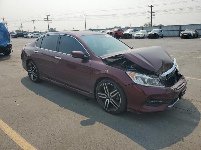1HGCR2F50GA212243 - 2016 HONDA ACCORD SPORT BURGUNDY photo 4