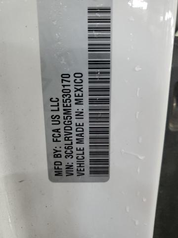 3C6LRVDG5ME530170 - 2021 RAM PROMASTER 2500 HIGH თეთრი ფოტო 13