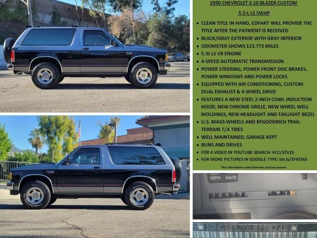 1GNCT18Z0L8128748 - 1990 CHEVROLET BLAZER S10 TWO TONE photo 10