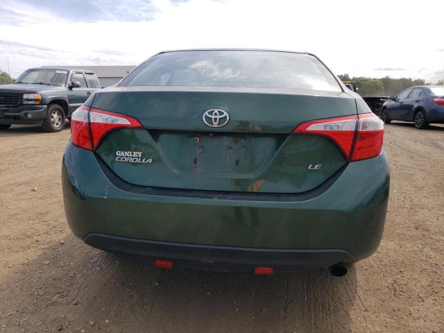 2T1BURHE0EC047771 - 2014 TOYOTA COROLLA L GREEN photo 6