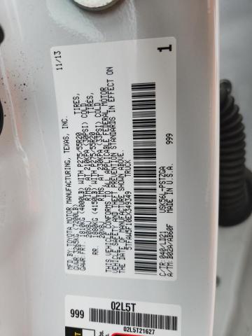 5TFAW5F10EX349349 - 2014 TOYOTA TUNDRA CREWMAX PLATINUM WHITE photo 13